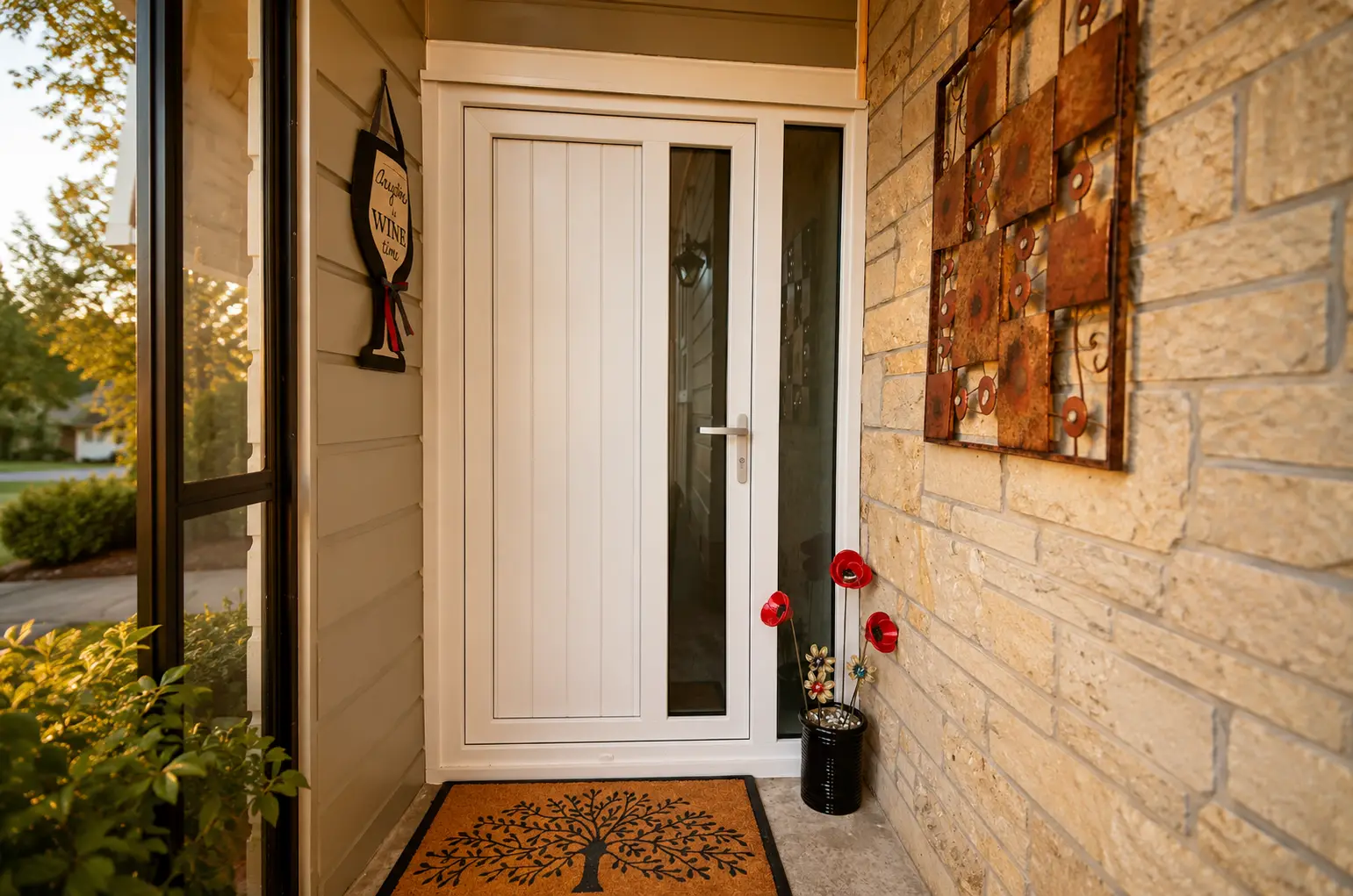 Christchurch entrance door with sidelight