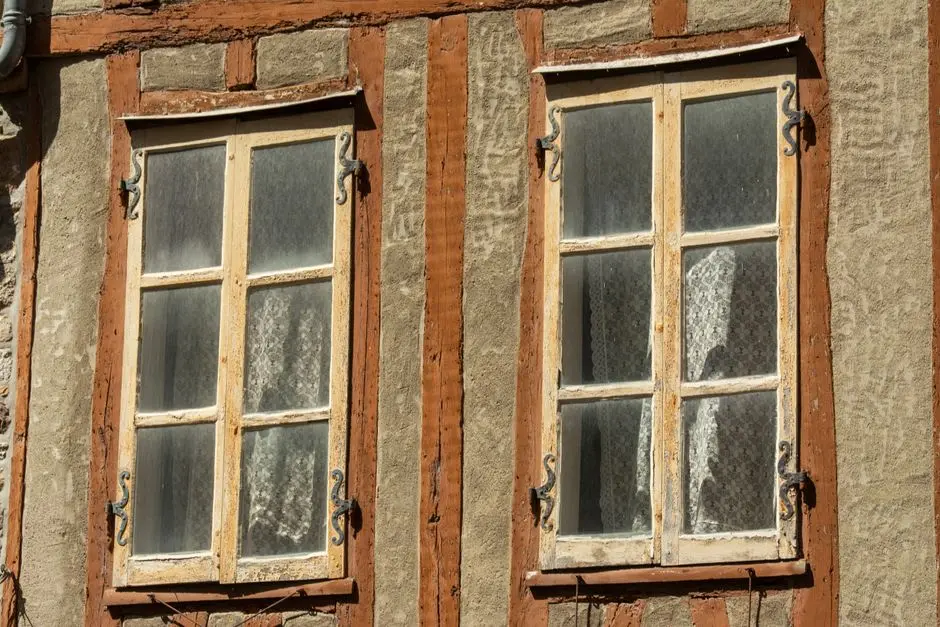 Close-up of a window frame