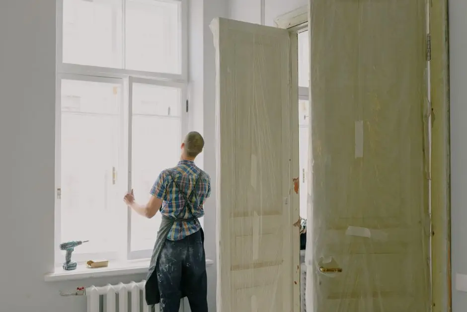 Window installation during a home renovation